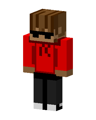 Red Hoodie Shades skin, 3D preview