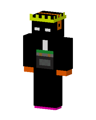 Black King Minecraft goth skin