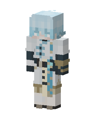 White Spaceman skin, 3D preview