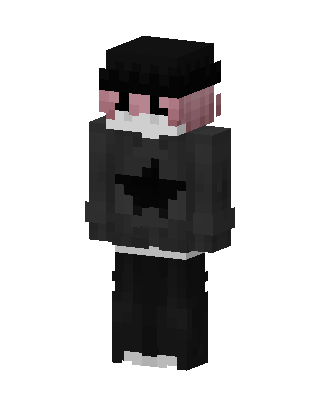 Star Hoodie Goth skin, 3D preview