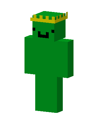 Green King skin, 3D preview