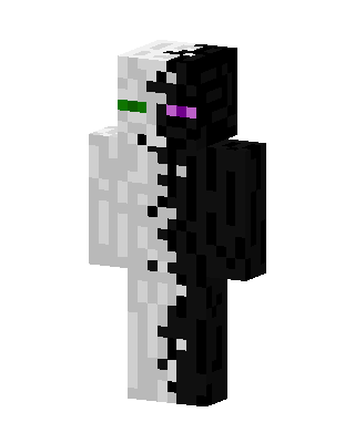 White Glowing Villain skin, 3D preview