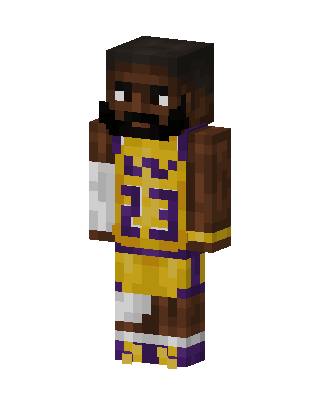 Lakers Number 23 skin, 3D preview