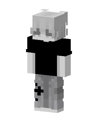 Gray Emo skin, 3D preview