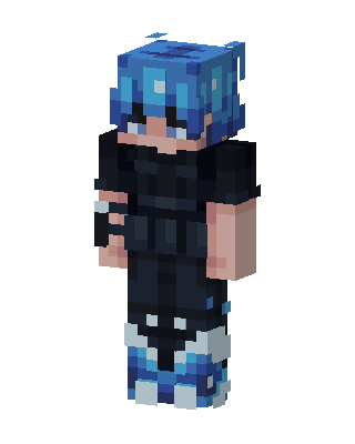 Blue Flame Hoodie Minecraft blue skin