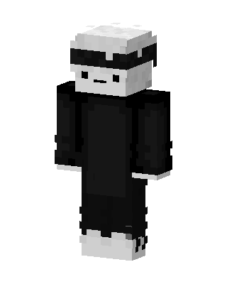 Monochrome Hoodie skin, 3D preview