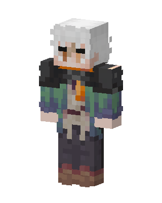 Silver Wanderer skin, 3D preview