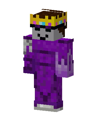 Purple Royal Smiley Minecraft skin