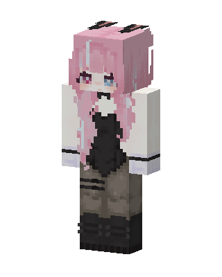 Pink Bunny Girl skin, 3D preview