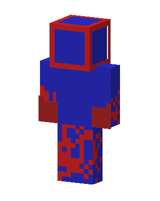 Blue Hero Boy skin, 3D preview