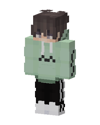 Green Hoodie Boy Minecraft green skin