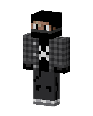 Black Ninja Boy skin, 3D preview