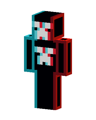 Black Robot skin, 3D preview
