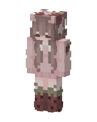 Pink Anime Girl skin, 3D preview