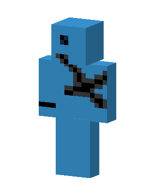 Cracked Blue skin, 3D preview