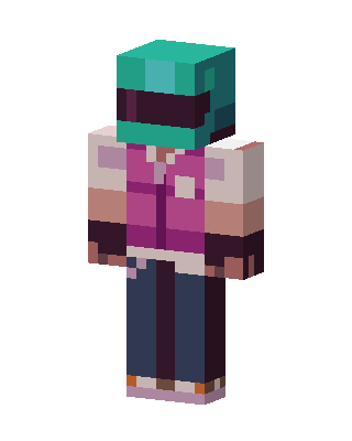 Pink Player Girl Minecraft skin