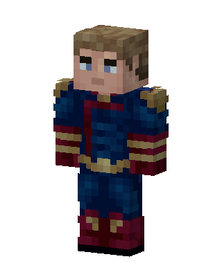 Captain Marvel skin, 3D preview