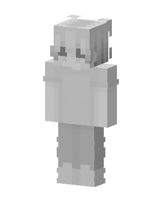 Grayscale Hoodie skin, 3D preview