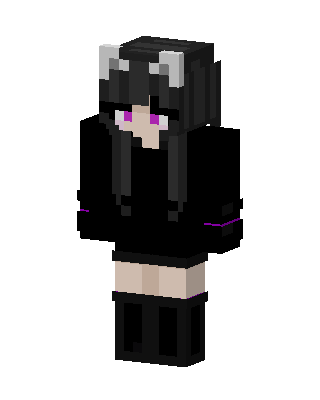 Black Anime Girl Minecraft skin