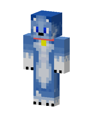 Blue Animal skin, 3D preview