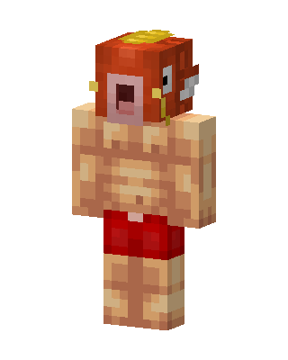 Muscular Magikarp skin, 3D preview