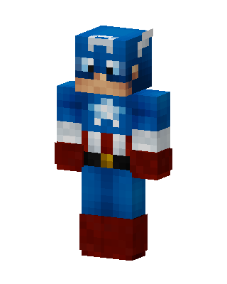 Captain America Minecraft skin
