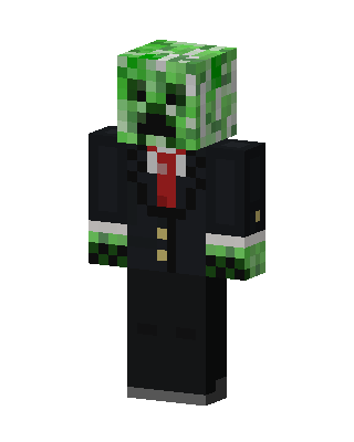 Creeper In Suit skin, 3D preview