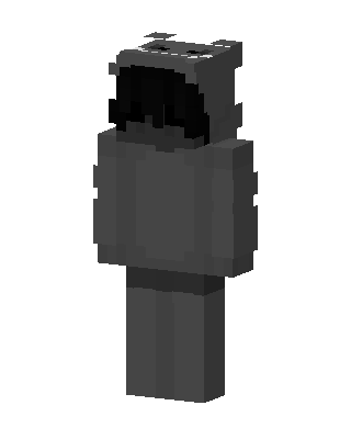 Gray Hoodie Bear skin, 3D preview