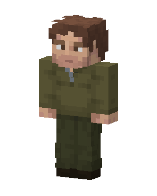 Green Player Boy skin, 3D preview