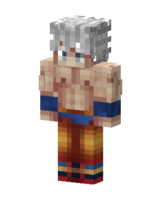 Ultra Instinct Goku Minecraft anime skin