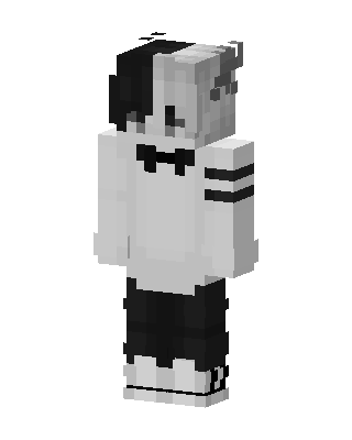 Monochrome Boy skin, 3D preview