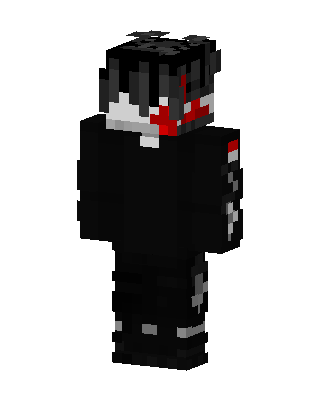 Black Ninja Boy skin, 3D preview