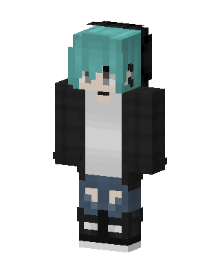 Teal Hoodie Boy Minecraft skin