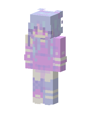 Pink Cutie Girl skin, 3D preview