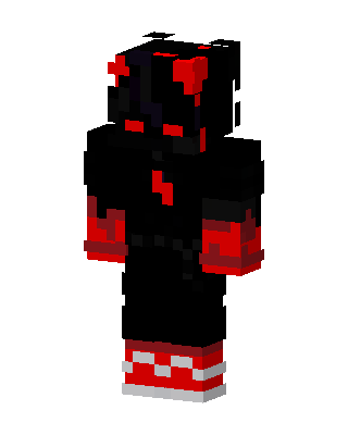 Black Glowing Villain Boy Minecraft skin
