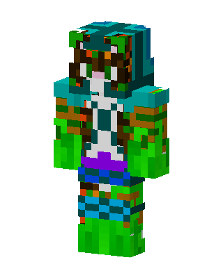 Green Player Girl Minecraft skin