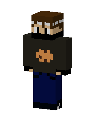 Black Player Boy skin, 3D preview