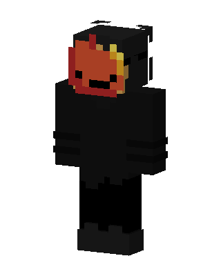 Flame Mask skin, 3D preview