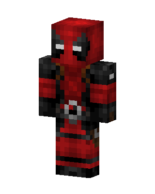 Red Masked Hero Boy skin, 3D preview