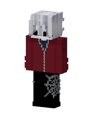 Red Emo Boy Minecraft skin