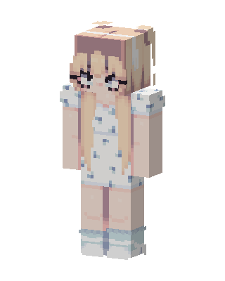 Floral Dress Girl Minecraft cute skin