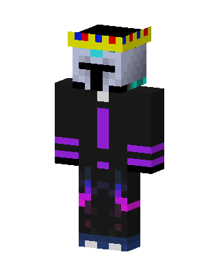 Crowned Void Knight Minecraft skin