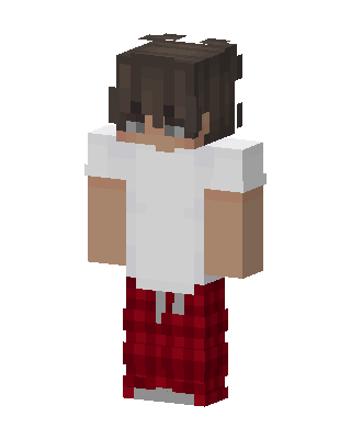 Cozy Pajama Boy skin, 3D preview
