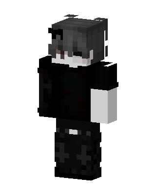 Black Player Boy skin, 3D preview
