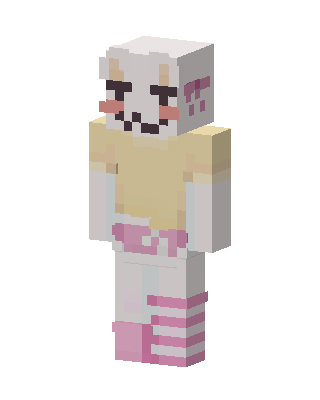 Bunny Hoodie Girl skin, 3D preview
