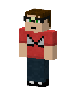 Red Player Boy skin, 3D preview