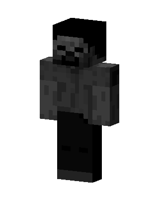 Gray Villain Boy skin, 3D preview
