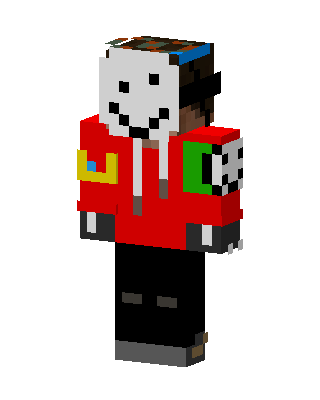 Smiley Mask Hoodie skin, 3D preview