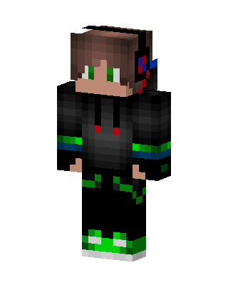 Neon Gamer Minecraft skin