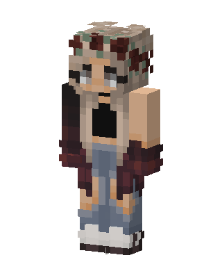 Gray Soldier Girl Minecraft skin